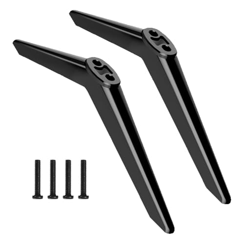 JDCMEI TV Stand Base Pedestal Feet Universal TV Stand Legs TV Stand Base Television Stand Legs Compatible with Samsung LG Sharp TVs Non-Slip Plastic TV Feet with Screws for 32 in to 55 in TVs