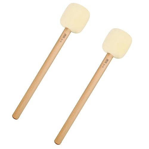 Maillets de grosse caisse pour jazz percussion et batterie avec manche hêtre