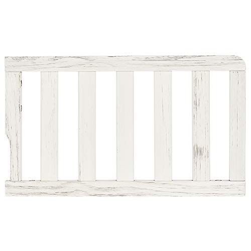 Image of Dream On Me Universal Convertible Crib Toddler Guard Rail in Winter White, Compatible with Select Dream On Me Cribs, Crib to Toddler Bed Conversion, Easily Attachable
