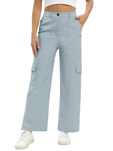 TOPLOT Cotton Multi-Pocket Cargo Pant for Women (5191)