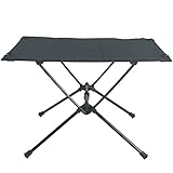 Socpuro 丈夫&超軽量 ポータブル キャンプテーブル 折りたたみ式 ローテーブル 組立簡単 58*40*40cm ソロキャンプ 専用収納袋付き コンパクト アウトドアテーブル キャンプ バーベキュー お釣り 食事テーブル (ブラック)
