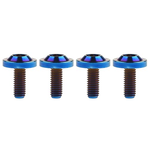 Wanyifa Titanium Bolt M6 10 15 20 25mm Torx T30 Screws for Bicycle Motorcycle Car Pack of...