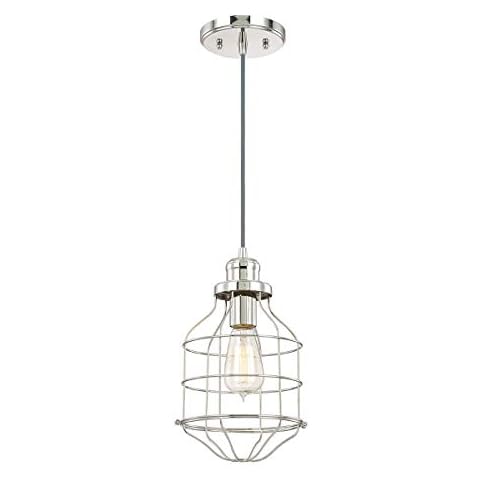 Austin Allen & Co 9B272A 7.5" One Light Pendant, Polished Nickel Finish Cover