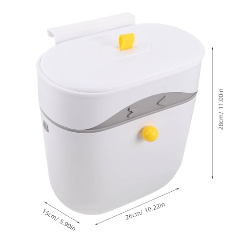 Caneca de basura de cocina con tapa y montaje en pared miniatura 2