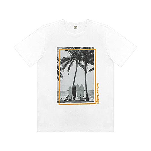 Camiseta Masculina Estampada Rovitex Branco GG