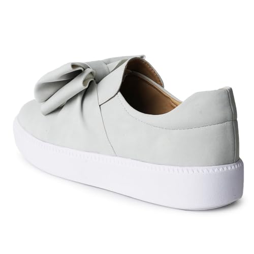 Image of J. Adams Wally Platform Sneakers for Women - Comfortable Slip On Shoes with Bow