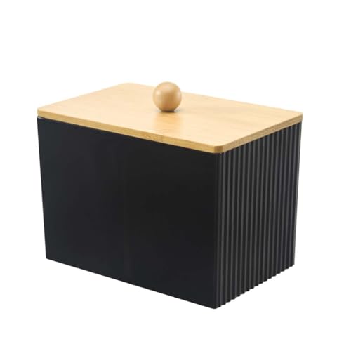 SVOCK Porte-disques démaquillants et coton Fioc - Boîte transparente - Noir