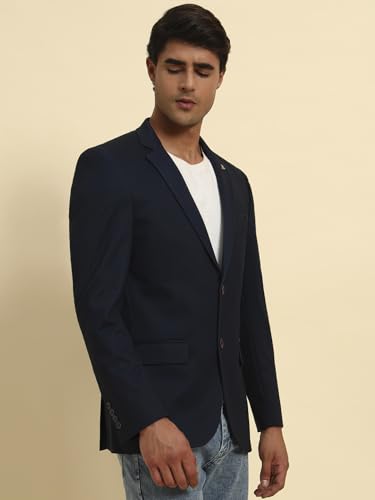 Image of Cantabil Men' Solid Summer Wear Slim Fit Blazer (P MBZC00030)