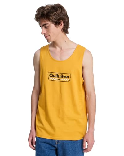 Camiseta sin mangas amarilla Quiksilver para tus días de playa y calor veraniego