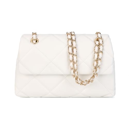 Image of Gladdon Quilted Crossbody Purses for Women Small Ladies Shoulder Bags with Chain Trendy Clutch Purse Cute Designer Bag