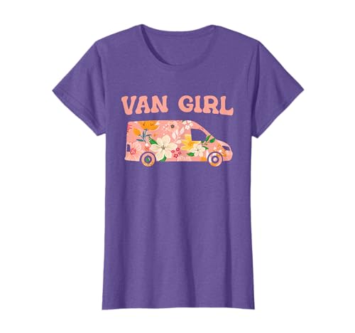 Funny Vanlife Camper Camping Van - Van Girl T-Shirt