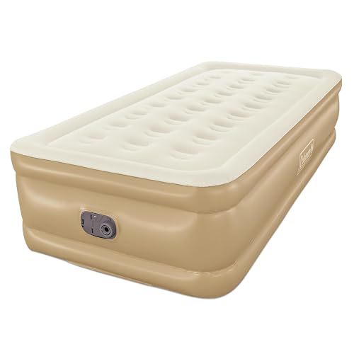 Coleman 18 GuestRest Twin Air Mattress with Built-in 110-120V AC Pump | for Indoor Use