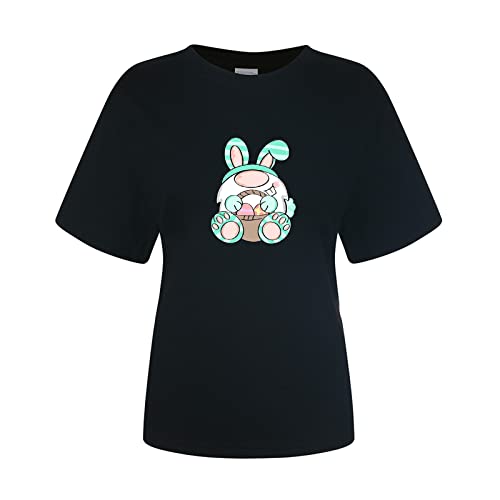Blusa feminina para meninas adolescentes outono verão manga curta gráfico casual bonito engraçado an