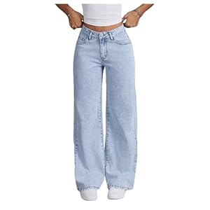 Milumia Women's Bow Print Straight Leg Denim Pants