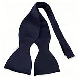 TigerTie satin soi-même nouer N ud papillon en marine bleu saphir bleu foncé unicolor + bo...
