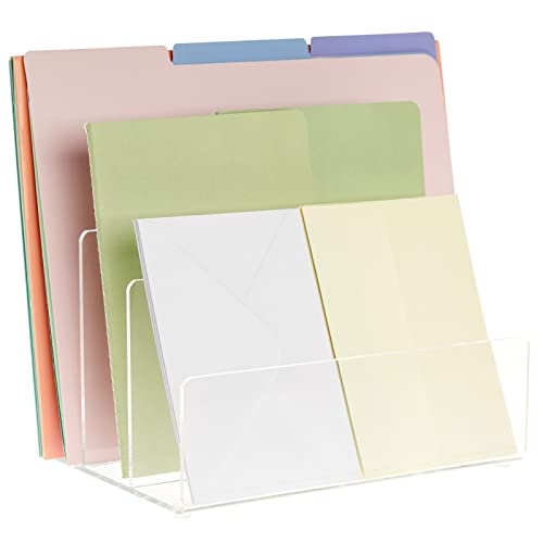 Porte-classeur en acrylique de qualité supérieure à bords arrondis