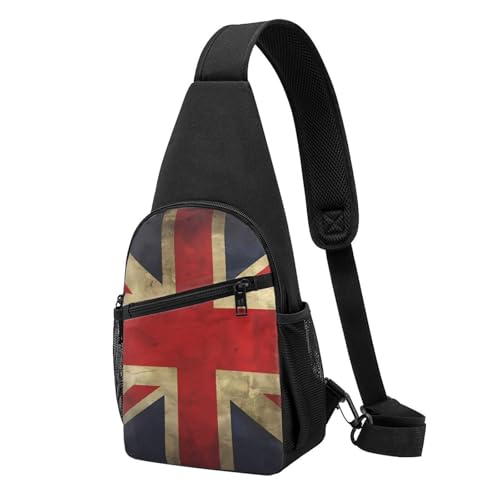 Mochila tipo Sling con bandera británica para uso diario miniatura 6