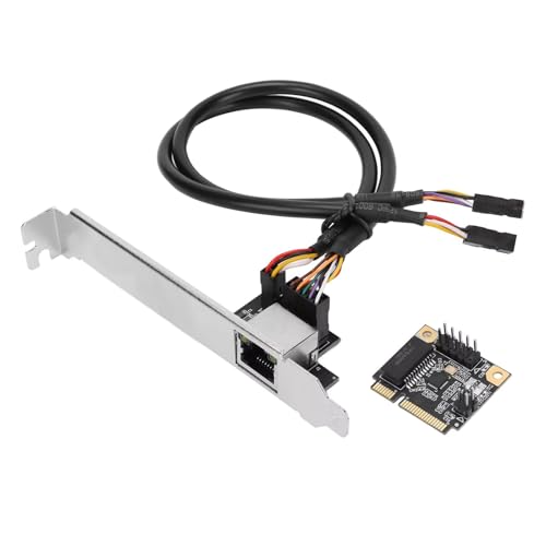 ミニPCIeギガビットイーサネットネットワークカード、RJ 45ポート、LEDライト付き、Windows用/Windows Server用/Linux用