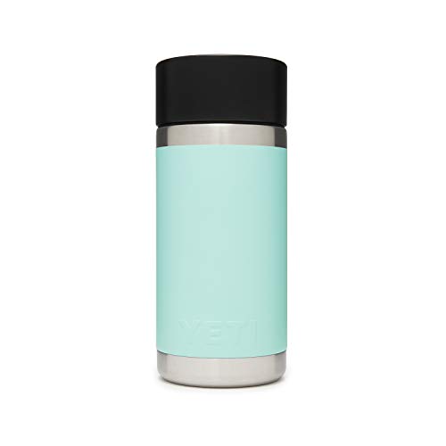 Yeti Rambler 12 Oz Bottle, Stainless Steel, Vacuum Insulated, With Hot Shot Cap, Seafoam #TOP1