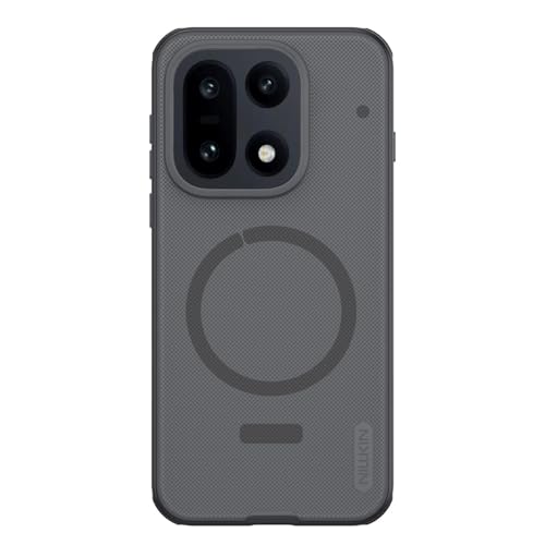 Image of Nillkin Case for OnePlus 15 (1+15) (6.78 inch Inch) Super Frosted Shield Pro Magnetic Hard Back Soft Border (PC + TPU) Cover Raised Bezel Camera Protect Transparent Black Color
