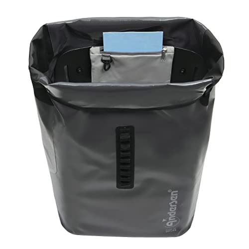 ANDERSEN Einkaufstrolley - Royal Shopper Ortlieb anthrazit 49 L Handwagen, wasserdicht, wetterfest, Aluminium, klappbar, luftbereiftes Kugellagerrad – Bild 4