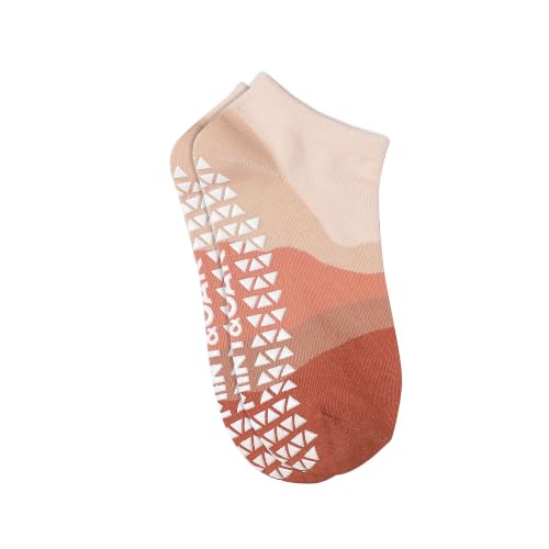 Image of Mint & Oak Pilates Socks with Grips for Women, Ankle Length Non-Slip Yoga Socks, Cotton Ideal For Yoga, Pilates, Gym, Workout, Cute Women's Gift