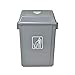 GYQWJPC Garbage Can Poubelle à Couvercle pivotant de 23 litres / 6 gallons (Gris) Adatto per cucina e Camera da letto (Capacity : 23L)