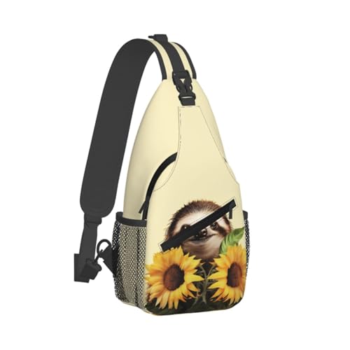 Mochila tipo sling negra para uso outdoor