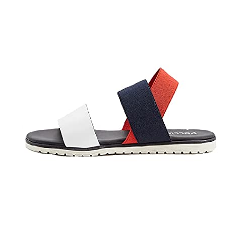  Pollini Sandali donna bianco/navy/rosso taglia 36
