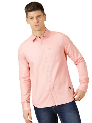 Image of Thomas Scott Men Classic Slim Fit Cotton Casual Full Sleeves Shirt