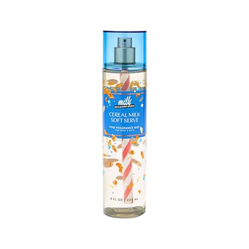 Bath and Body Works Cereal Milk Soft Serve Fine Body Fragrance Mist 8 Fluid Ounce (Cereal Milk Soft Serve) image 2
