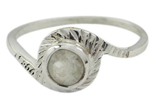 Bague en pierre de lune naturelle argent : idée cadeau idéal femme