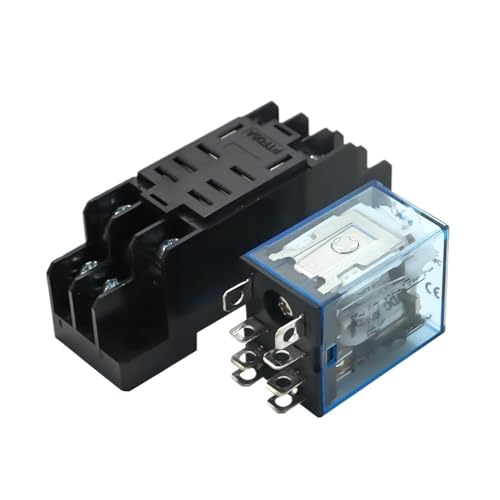 Relais miniature LY2NJ 10A DPDT avec socle de connexion rapide