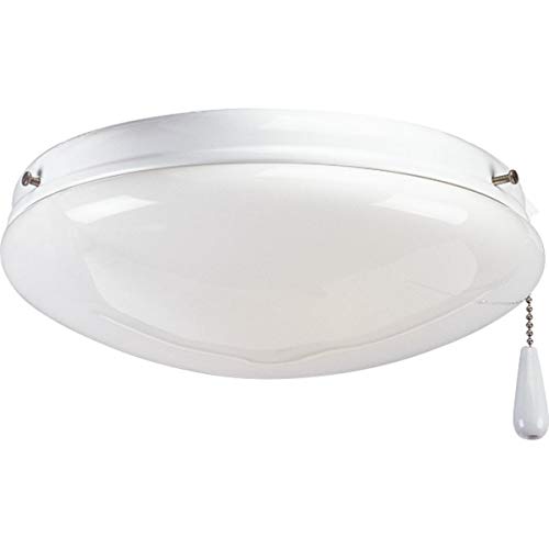 Progress Lighting 2-Light Ceiling Fan Light Kit for AirPro Collection Ceiling Fans, Modern...