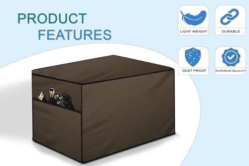Image of The Furnishing Tree Polyester Waterproof & Dustproof Printer Cover - Compatible with Auto Duplex Laser Brother DCP-L2541DW Printers, Beige , Dimensions in DxWxH - ( 40x42x32 CM)
