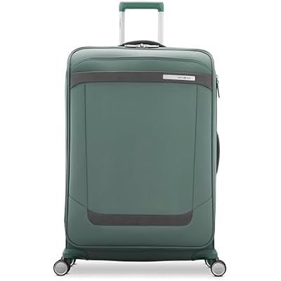 Samsonite Elevation Plus 30-Inch Large Checked Luggage - Expandable Softside Spinner Suitcase - Cypress Green