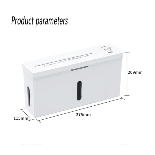 Trituradora de papel, trituradora portátil de microcorte P-5, nivel de seguridad, capacidad de 2 hojas, trituración continua de 10 minutos, sistema antibloqueo de 4L para oficina en casa