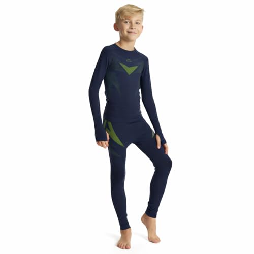 KADVA Alpinestep Juego de Capa Base, Marine, 128-140 para Niños