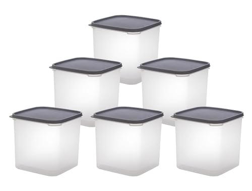 See full amazon price history chart for JOYO Fresherware Square Smart Modular Kitchen Storage Plastic Container 4.5 Litres (4250 ml) (GREY)(Pack of 6) JOYO Fresherware Square Smart Modular Kitchen Storage Plastic Container 4.5 Litres (4250 ml) (GREY)(Pack of 6) (B0CJL89GSH) Amazon Price History, Amazon Price Tracker