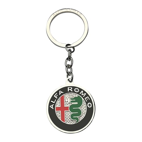 JUNMEI Car Creative Car Logo Keychain 3D Chrome Plated Metal
