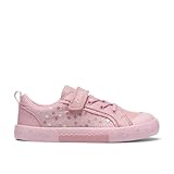 Clarks Foxinggleam K - Zapatillas de Lona Rosa para niña