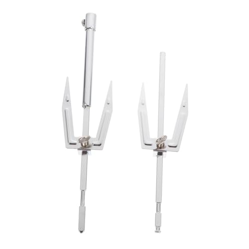 Mikinona Fourchette Rotative Inox Pour Poulet Rôti Compatible Four Électrique Et Friteuse à Air Barbecue La Cuisine Maison