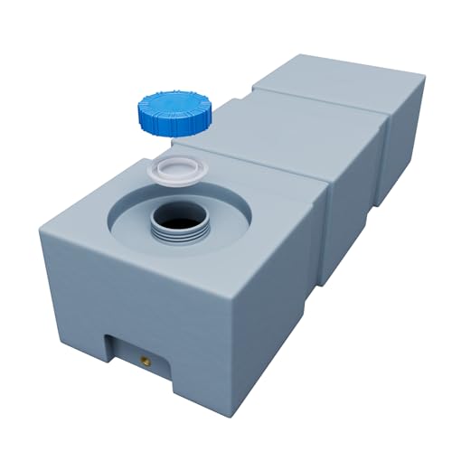 Varile 120L NEO Serbatoio per Acqua Potabile | Resistente al Trasporto | Adatto per Alimenti | Per Barche - Camper - Rimorchi (Grigio)