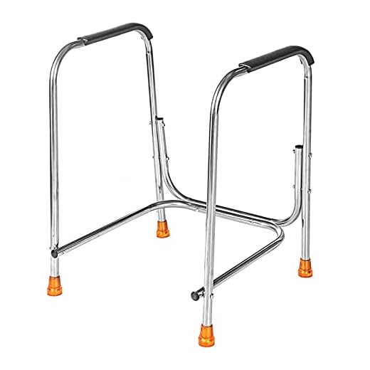 Handrail Toilet Frames for The Elderly Stainless Steel Grab Bars Stand Toilet Safety Frame Handrail Bar for The Elderly Disabled Pregnant Bathroom Fixture 80Kg/176 Lbs