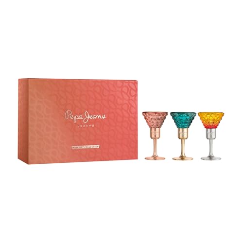 Pepe Jeans Life Is Now, Cocktail Edition, Celebrate Estuche Regalo Perfumes de Mujer Miniatura Pack de 3 Piezas Eau de Parfum 15ml Set Fragancia