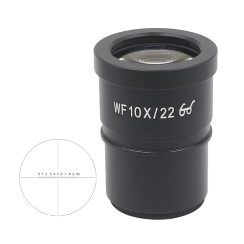 ラボ用顕微鏡アクセサリー WF10X/20 WF10X/22 マイクロメーター付き広角光学接眼レンズ実体顕微鏡(WF10X 22 Dia 30.5mm)