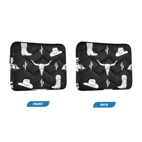 Funda para portátil de 13-14 pulgadas con diseño Western miniatura 2