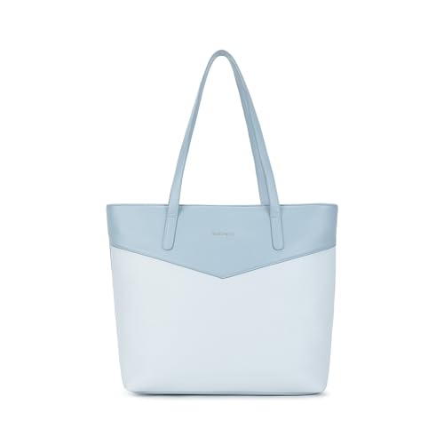 Image of Fastrack Casual Laptop Tote Bag for Girls, Large Size with a Zipper Closure and Padded Laptop Compartment, Compatible with Laptops up to 15 inches, Double Handle Type