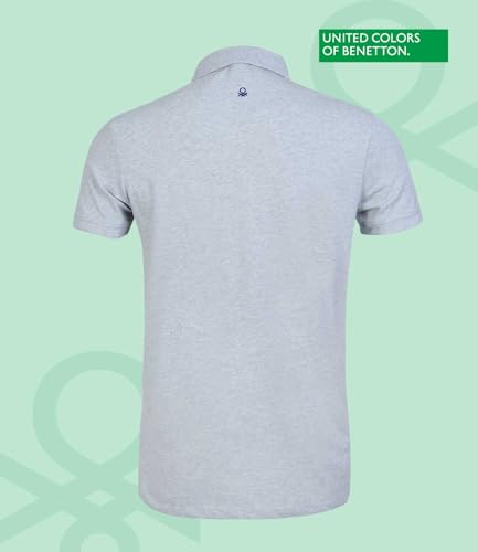 Image of United Colors of Benetton Shirt for Men | Tees for Man | Half Sleeves Plain Stylish Regular Fit Polo | Collar Tshirt | T-Shirt | Stylish Mens Tshirt