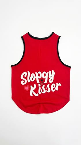 Image of CutiePaw T-Shirt for Dogs and Cats (Pack of 1) | Printed Pet T-Shirts | Dog T Shirts | Trendy Vest | Sleeveless Cotton Tshirt | Comfortable & Breathable Pet Clothing | Summer Tshirts for Dogs and Cats